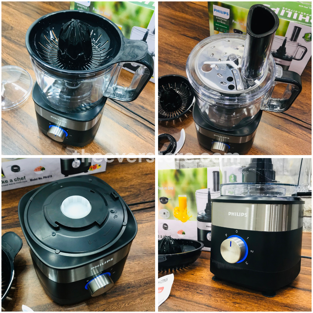 4 in 1 Philips Chopper & Citrus Juicer | Vegetable & Meat Chopper, Citrus Juicer, Kadukash & Vegetable Slicer